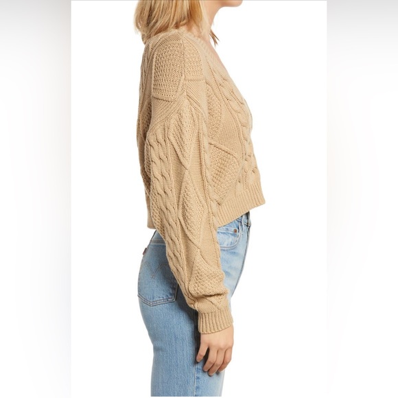 Nordstrom BP V-Neck Cable Knit Sweater - Picture 3 of 5